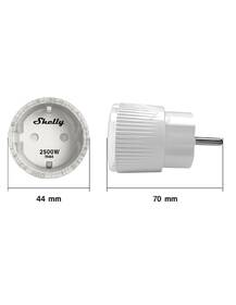 Chytrá zásuvka Shelly Plug S, zásuvka s měřením spotřeby, WiFi 

 obrázek produktu 2 z 3