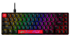 Klávesnice HyperX Alloy Origins 65 - Red, US Layout černá barva
