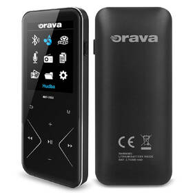 MP3 přehrávač Orava MBT-16GA černá barva
