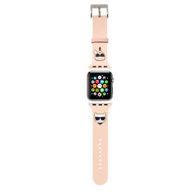 Řemínek Karl Lagerfeld Karl and Choupette na Apple Watch 38/40/41mm růžový

 obrázek produktu 1 z 2