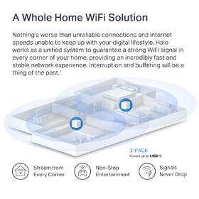 Komplexní Wi-Fi systém Mercusys Halo H60X, AX1500, Wi-Fi 6, (2-Pack) bílý

 obrázek produktu 5 z 6