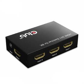HDMI rozbočovač Club3D Switch 1:3 HDMI, 3 porty 

 obrázek produktu 1 z 3