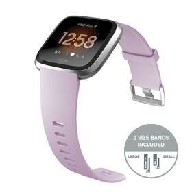 Chytré hodinky Fitbit Versa Lite - ZÁNOVNÍ - 12 měsíců záruka - Lilac Band / Silver case 

 obrázek produktu 6 z 8