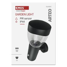 Nástěnné svítidlo EMOS Arteo ZGA040P, zahradní, E27, IP44, MAX 15W, PIR antracitové

 obrázek produktu 3 z 9