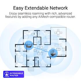 Router Asus RT-AX52 Pro (AX3000), Dual Band WiFi 6 černý

 obrázek produktu 7 z 9