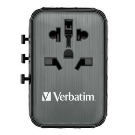 Cestovní adaptér Verbatim UTA-05 GaN III, 2x USB-C PD 65W & QC 4+, 2x USB-A černý

 obrázek produktu 2 z 11