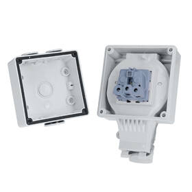 Zásuvka Solight IP66, vodotěsná a prachotěsná bílá

 obrázek produktu 7 z 11