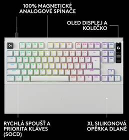 Klávesnice Logitech PRO X2 RAPID, US INT'L bílá

 obrázek produktu 8 z 15