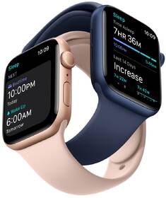 Chytré hodinky Apple GPS 44mm pouzdro ze zlatého hliníku - pískově růžový sportovní náramek 

 obrázek produktu 2 z 2