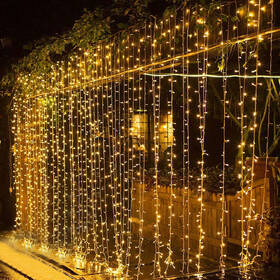 Vánoční osvětlení ColorWay vnitřní, 300 LED, 3× 3m, 220–240V AC, teplá bílá 

 obrázek produktu 11 z 17