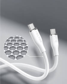 Kabel Voltme Powerlink Moss Series USB-C/USB-C, CTC 5A/100W 1,8m bílý

 obrázek produktu 1 z 1