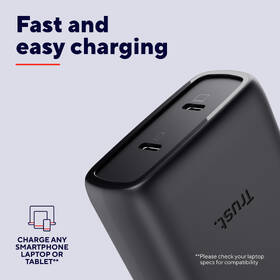 Nabíječka do sítě Trust MAXO 65W 2-Port GaN, USB-C černý

 obrázek produktu 10 z 12