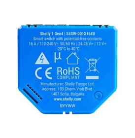 Modul Shelly 1 Gen4 Controller Zigbee/Matter modrý

 obrázek produktu 3 z 3