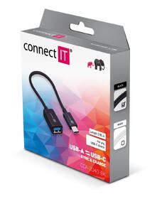 Kabel Connect IT USB-A - USB-C, OTG, 15 cm černý

 obrázek produktu 2 z 2