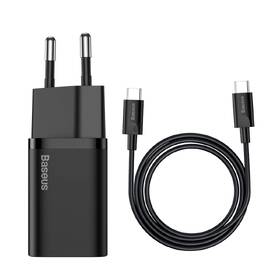 Nabíječka do sítě Baseus Super Si USB-C 25W + USB-C kabel 1m černá

 obrázek produktu 4 z 5