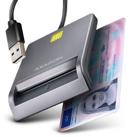 Čtečka eObčanek Axagon Smart card FlatReader / USB 2.0 / 1,2m šedá

 obrázek produktu 2 z 5