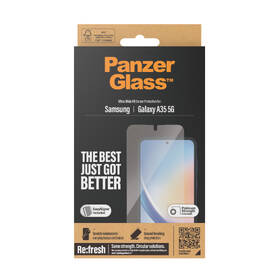 Tvrzené sklo PanzerGlass Ultra-Wide Fit na Samsung Galaxy A35 5G s instalačním rámečkem 

 obrázek produktu 2 z 3