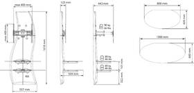 Držák TV Meliconi Ghost Design 2000 Rotation pro úhlopříčky 32" až 63", nosnost 30 kg bílý

 obrázek produktu 2 z 2