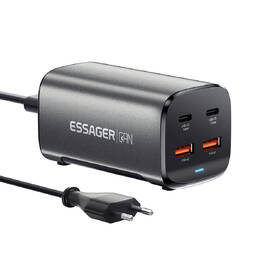 Nabíječka do sítě Essager 100W, GaN, 2x USB-C, 2xUSB-A černá

 obrázek produktu 1 z 4