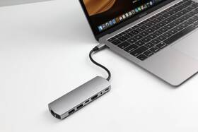 USB Hub FIXED Hliníkový HUB 7IN1 s rozhraním USB-C stříbrný

 obrázek produktu 4 z 6
