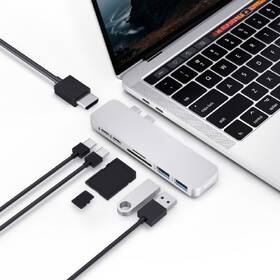 USB Hub HyperDrive DUO 7-in-2 Hub USB-C MacBook Pro stříbrný

 obrázek produktu 1 z 9