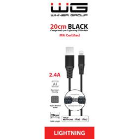 Kabel WG USB/Lightning, MFi, 20cm černý

 obrázek produktu 1 z 1