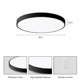 Stropní svítidlo IMMAX NEO LITE SEMPLICI SMART, 50cm, 48W, 3468 lm, s podporou BEACON, Wi-Fi, TUYA černé

 obrázek produktu 3 z 8