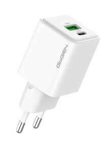 Nabíječka do sítě GoGEN ACHPDQ230, 1x USB-C PD 30W + 1x USB-A 18W bílá

 obrázek produktu 1 z 1