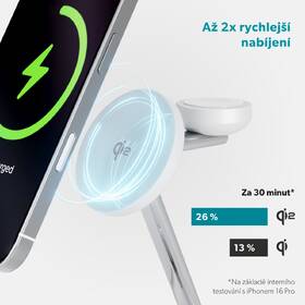 Bezdrátová nabíječka Epico UltraBase Qi2 3in1 Mag+ bílá

 obrázek produktu 7 z 10