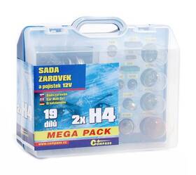 Autožárovka Compass 12 V servisní box MEGA H4+H4+pojistky 

 obrázek produktu 4 z 4