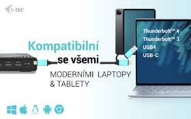 Dokovací stanice i-tec USB-C Triple Display Gen 2, PD 100W 

 obrázek produktu 4 z 9