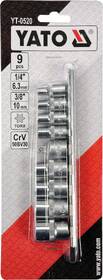 Sada hlavic YATO 1/4", 3/8"  TORX E5-E16 (9 ks) 

 obrázek produktu 2 z 3