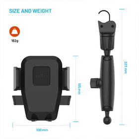 Držák na mobil FIXED Iconiq Mirror s nohou na zpětné zrcátko černý

 obrázek produktu 5 z 7