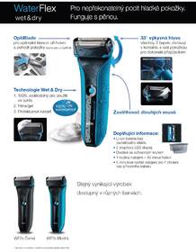 Holicí strojek Braun WaterFlex WF2S Blue modrý

 obrázek produktu 5 z 10