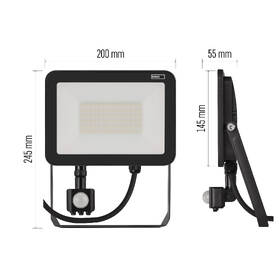 Reflektor EMOS INOVO 50W 5500LM PIR IP65 NW černý

 obrázek produktu 6 z 11