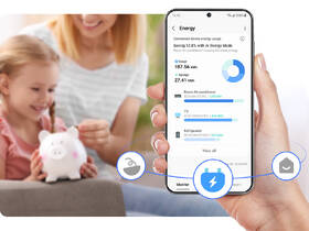 Americká lednice Samsung RS90F66BEFEO černá barva
