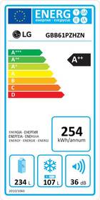 Chladnička s mrazničkou LG GBB61PZHZN 
