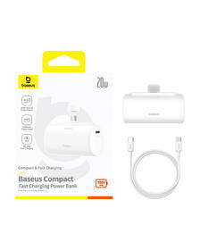Powerbanka Baseus Compact 5000mAh 20W USB-C bílá

 obrázek produktu 9 z 10