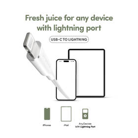 Kabel PanzerGlass empower MFI USB-C/Lightning, 1,2 m bílý

 obrázek produktu 5 z 6