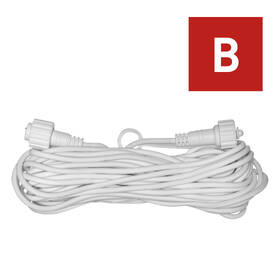 Prodlužovací kabel EMOS pro spojovací řetězy Profi bílý, 10 m, venkovní i vnitřní 

 obrázek produktu 2 z 7