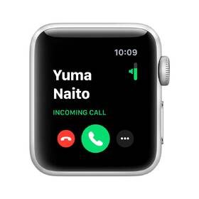 Chytré hodinky Apple Watch Series 3 GPS 38mm pouzdro ze stříbrného hliníku - bílý sportovní řemínek 

 obrázek produktu 1 z 4