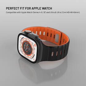 Řemínek FIXED Silicone Magnetic Strap na Apple Watch 44/45/46/49mm černý

 obrázek produktu 3 z 6