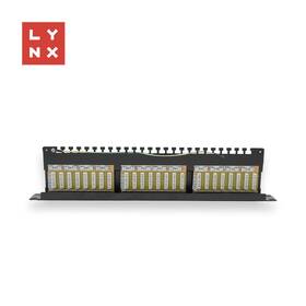 Držák Lynx 19" patch panel 24port, FTP Cat5e, 50µ, stíněný černý

 obrázek produktu 1 z 1