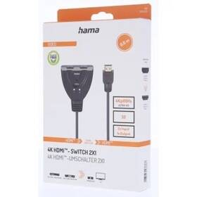 Redukce Hama HDMI 4K prepínač 2x1, 2 vstupy černá

 obrázek produktu 1 z 1
