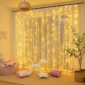 Vánoční osvětlení ColorWay vnitřní, 300 LED, 3× 3m, 220–240V AC, teplá bílá 

 obrázek produktu 16 z 17