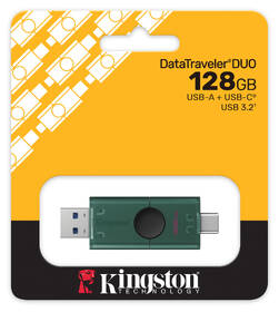 USB Flash Kingston DataTraveler Duo G2 128GB zelený

 obrázek produktu 5 z 14
