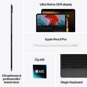 Dotykový tablet Apple iPad Pro 11" M5 Wi‑Fi 1 TB sklo s nanotexturou - vesmírně černý 

 obrázek produktu 7 z 8