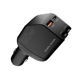 Adaptér do auta Mobile Origin CA22 90W, USB-C + USB-A, 2x USB-C kabel černý

 obrázek produktu 4 z 13