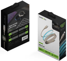 Kabel Energea Helix 60 magnetický USB-C na USB-C (60 W) béžový

 obrázek produktu 2 z 2