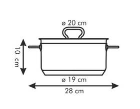 Kastrol s poklicí Tescoma 20 cm, 3,0 l nerez

 obrázek produktu 3 z 3